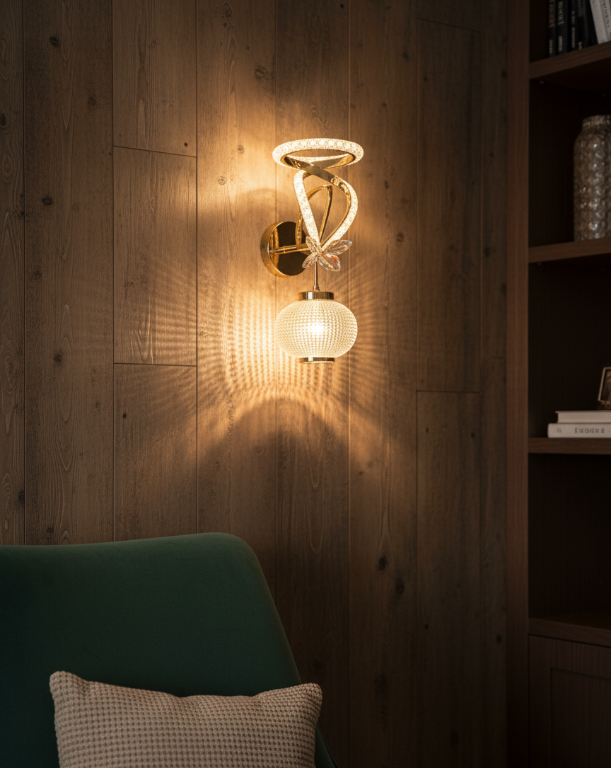 Luxury Gold Wall Lamp