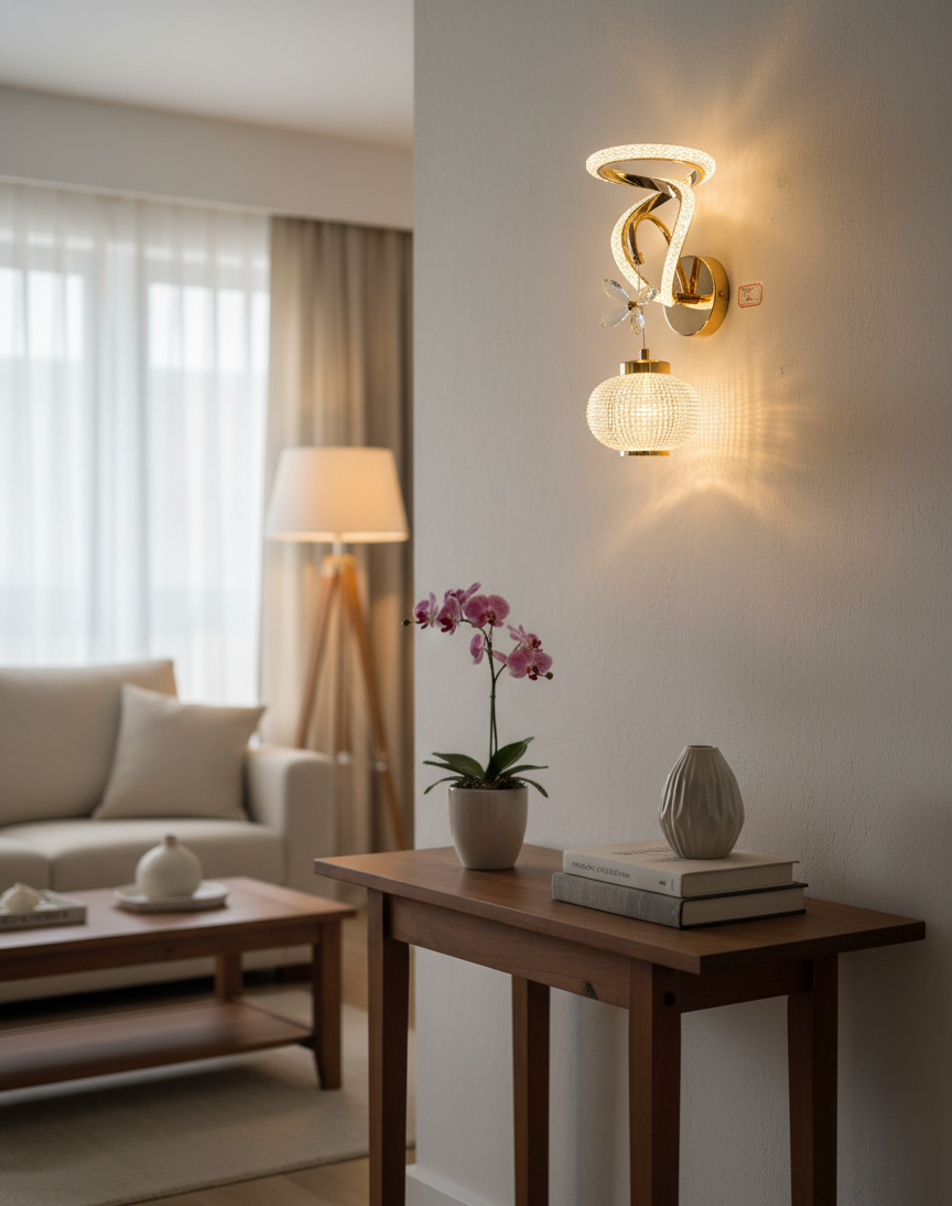 Luxury Gold Wall Lamp