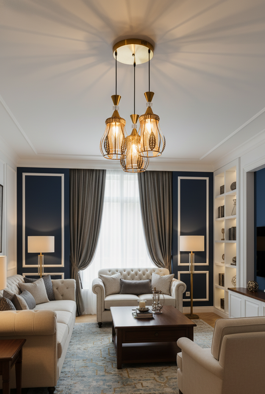 GOLD LEAF LANTERN