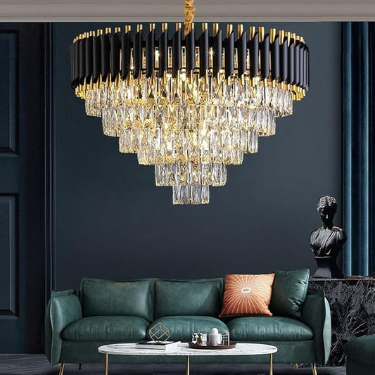 NORDIC CRYSTAL CHANDELIER - Large 800mm