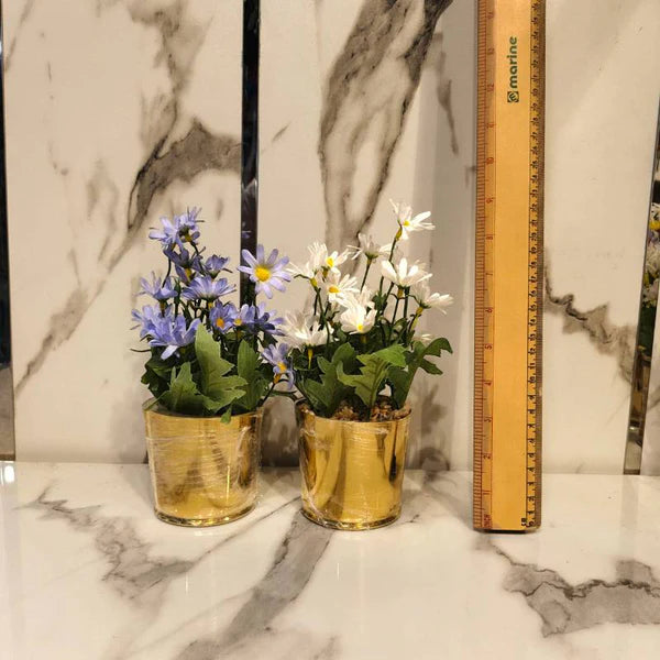 Circular Golden Pot Small